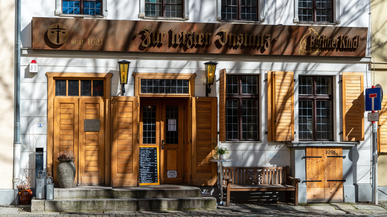 The front of Zur Letzten Instanz restaurant in Berlin, Germany