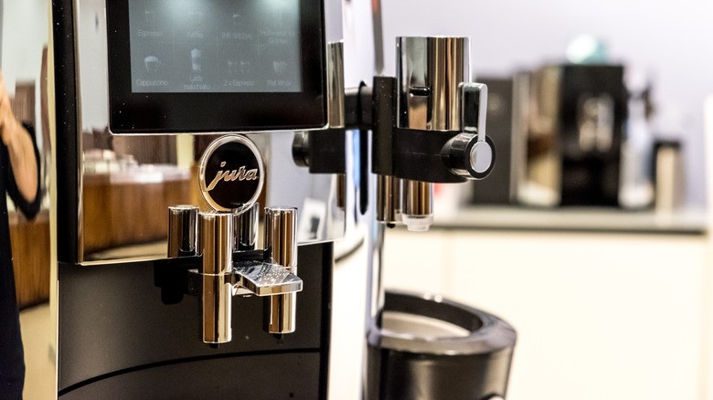 JURA automatic coffee machine with digital screen
