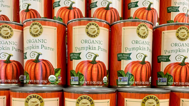 Photo of cans of Pumpkin Puree