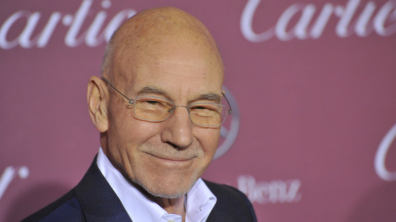 Patrick Stewart at a red carpet Cartier event