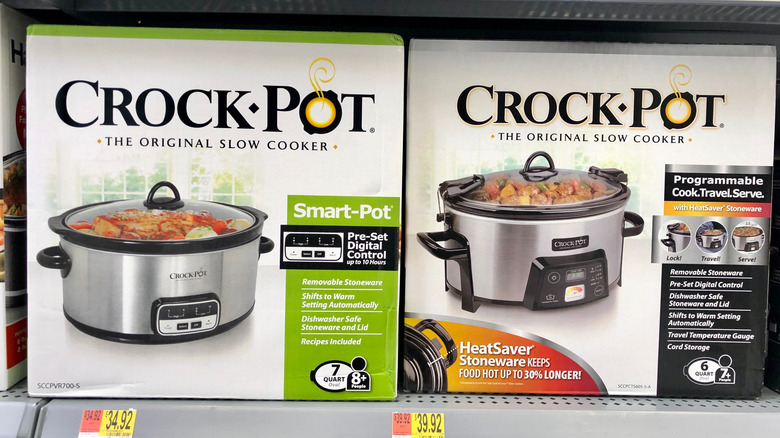 Crock pots on store shelves