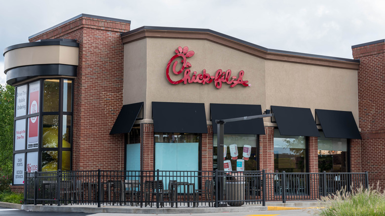 Exterior of a Chick-fil-A restaurant