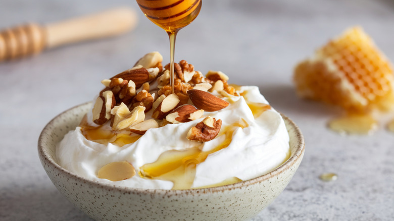 Greek yogurt with honey