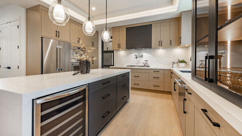 Updated kitchen with island