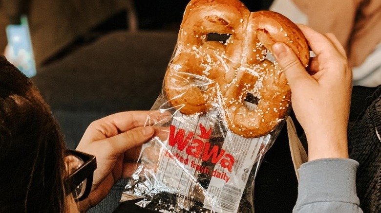 Wawa double pretzels in a bag