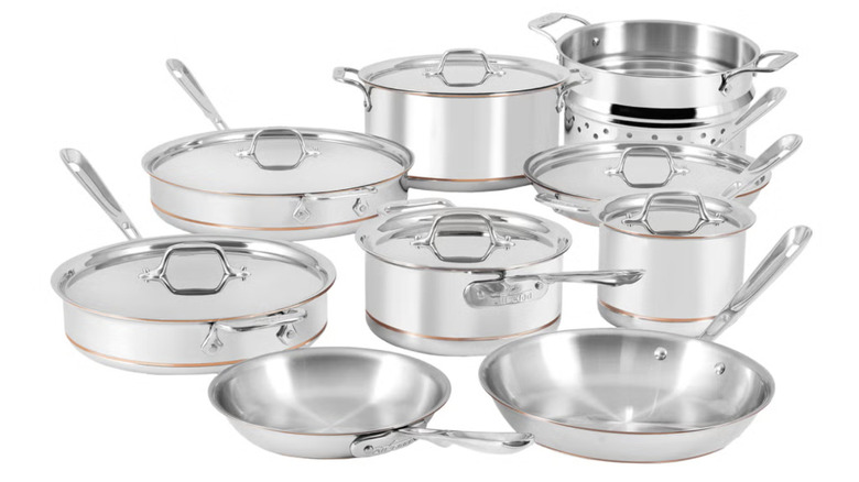 All-Clad cookware set.