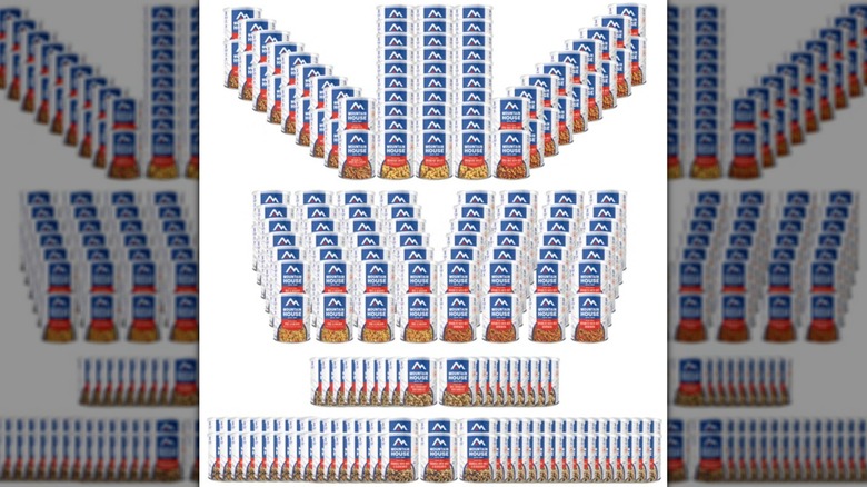 Mountain House Emergency Food Pallet.