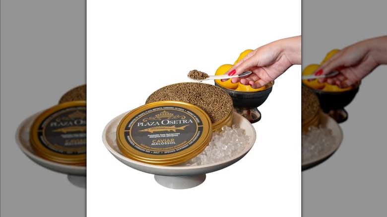 Plaza Golden Osetra Caviar.