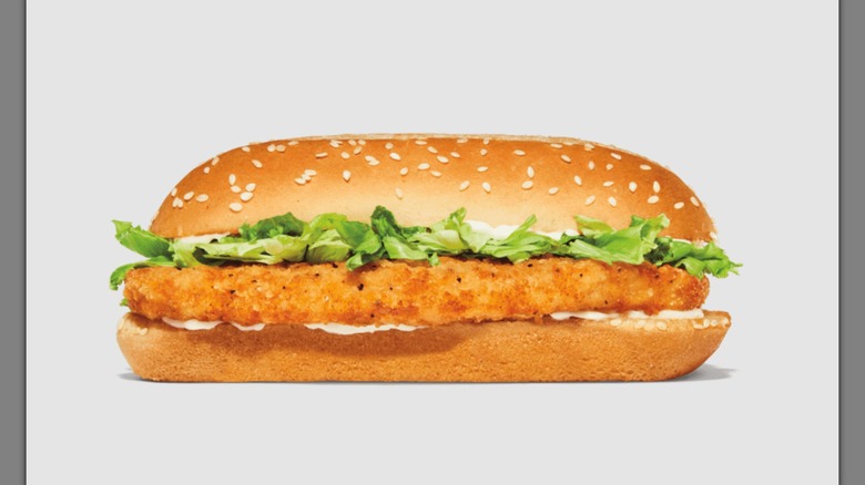 Image of a Burger King original chicken sandwich.