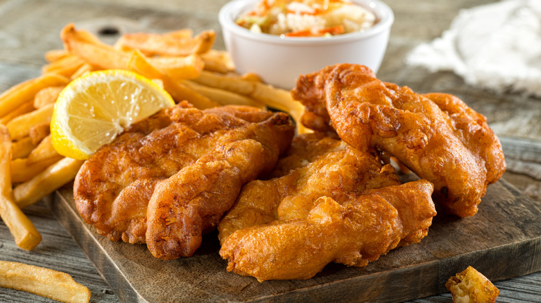 Fried fish and chips