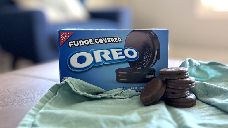 Fudge Covered Oreo cookies