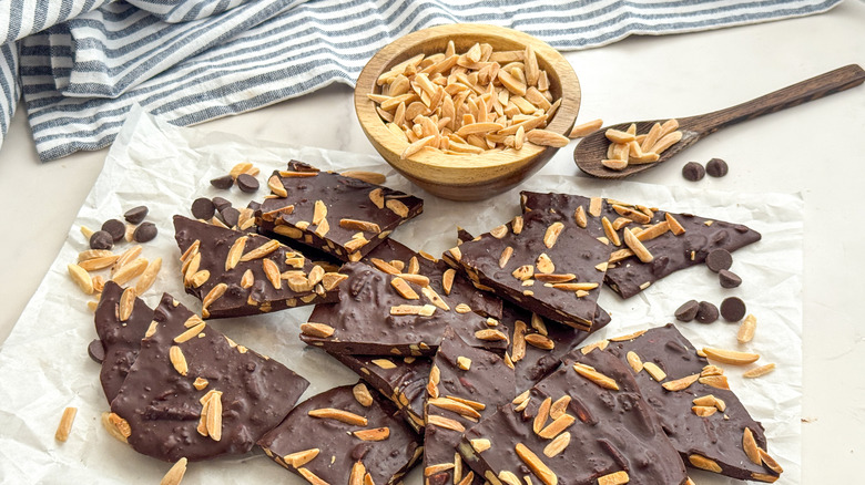 bark on parchment paper