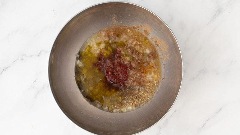 Adobo marinade in bowl