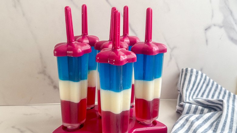 rocket pops in the mold