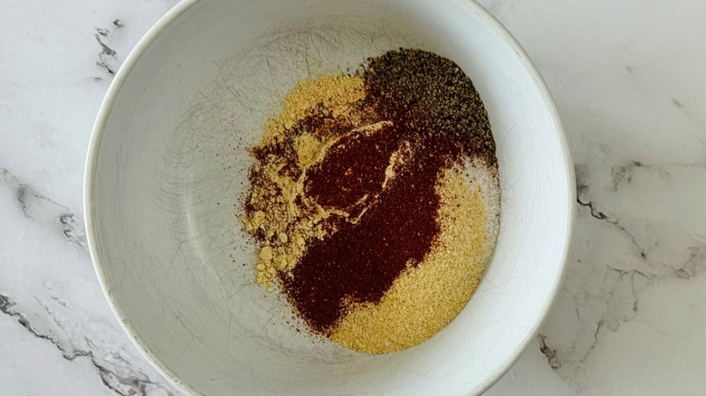Various seasonings in bowl