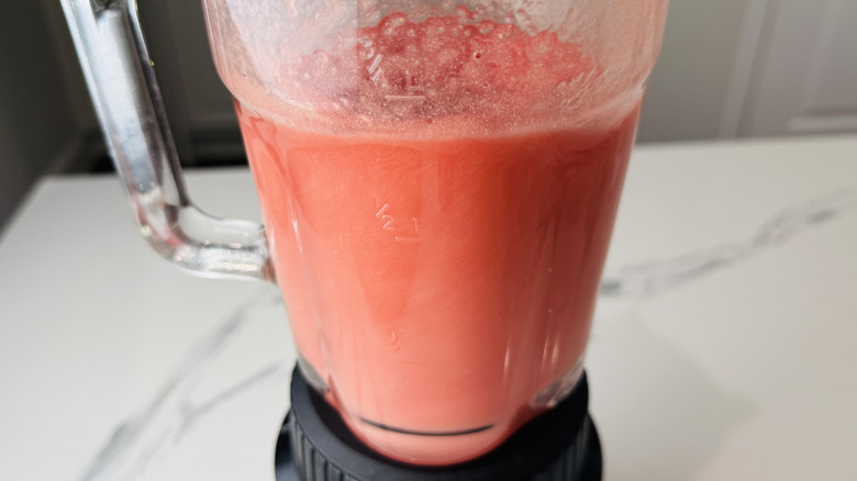 watermelon lemonade in blender