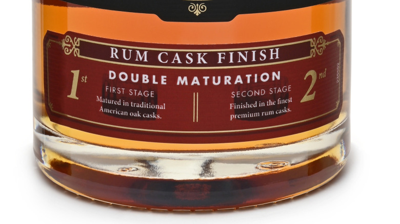Bottle of rum cask finished Gangestone Scotch Whisky