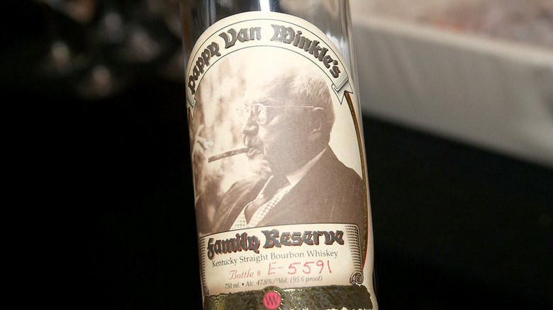 Bottle of Pappy Van Winkle Whiskey
