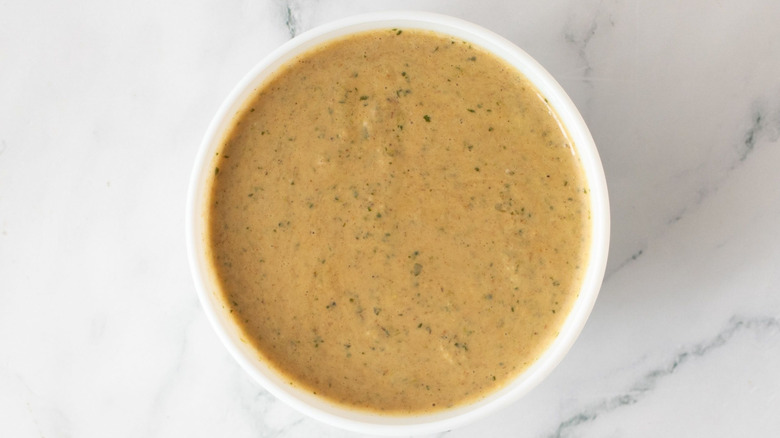 Mojo chicken marinade in bowl