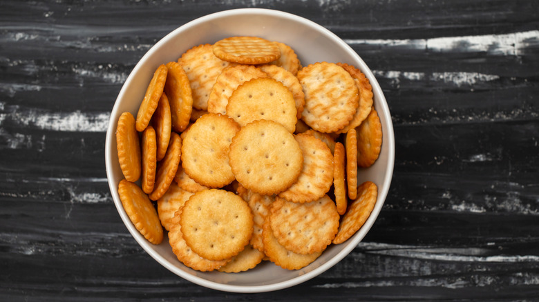 Bowl of Ritz crackers