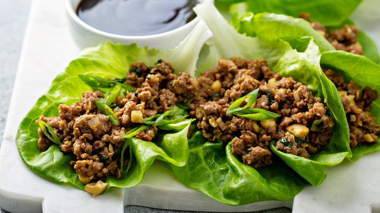 Chicken lettuce wraps