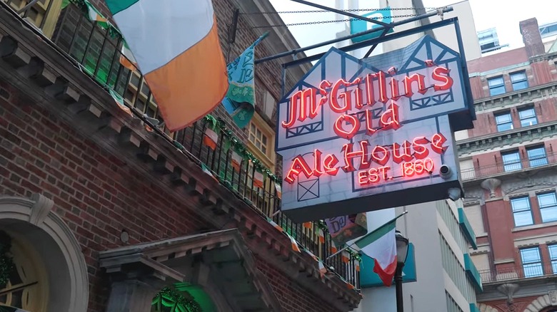 Facade and sign for McGilllin's Olde Ale House