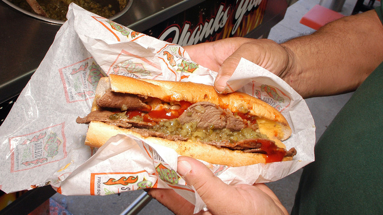 Geno's cheesesteak