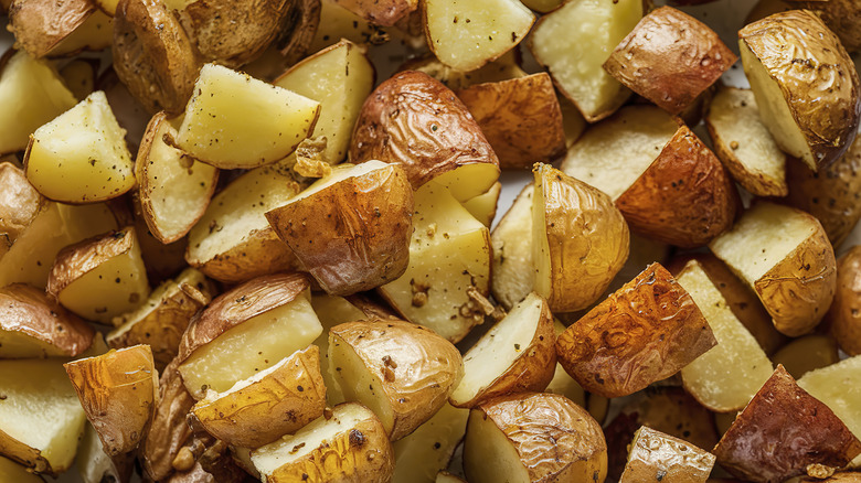 roasted diced potatoes