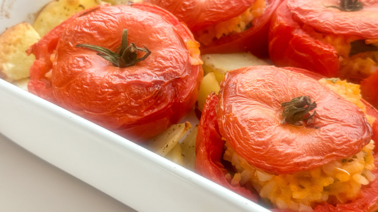 baked pomodori con riso
