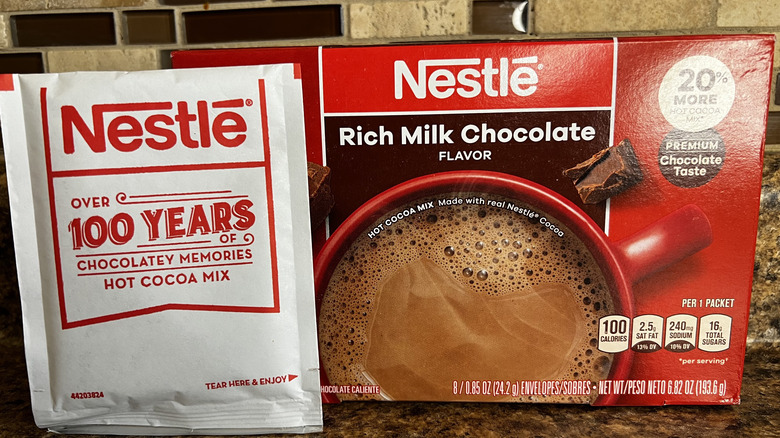 Nestle box and packet