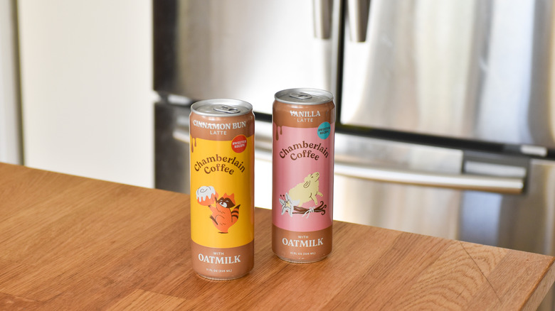 Two Chamberlain Coffee cans