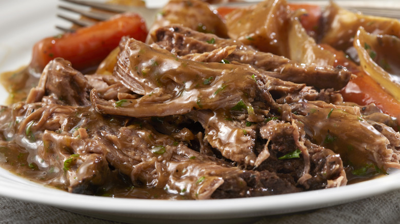 Pot roast with gravy