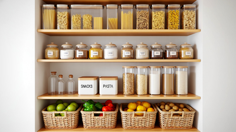 Organized pantry