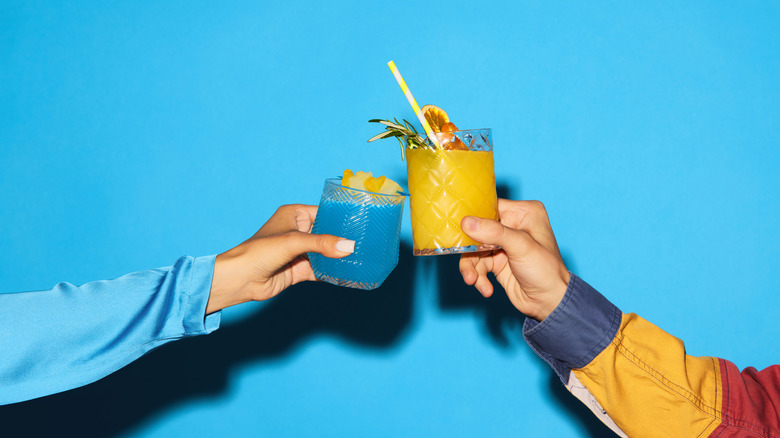 colorful cocktails