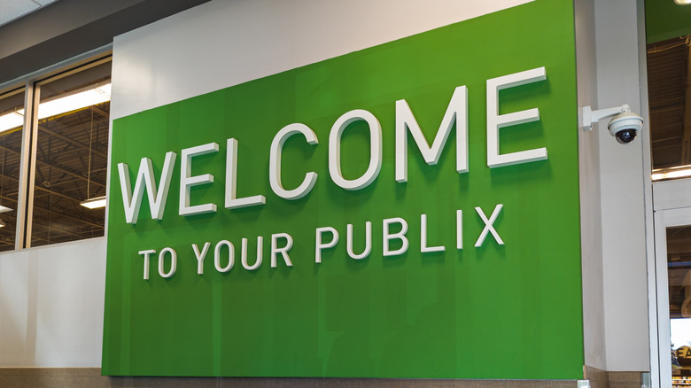 a "welcome to your publix" sign