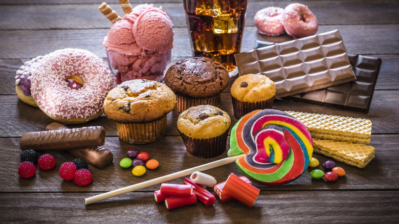 An assortment of sweets and candies