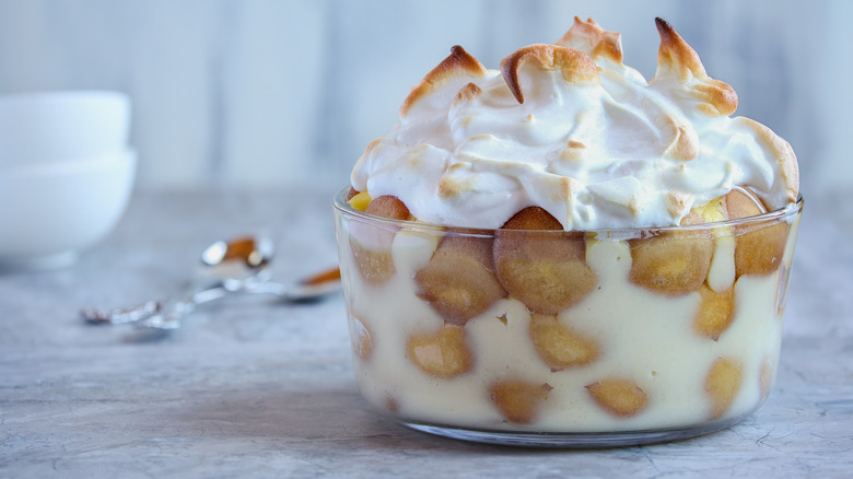 Fresh homemade banana pudding.