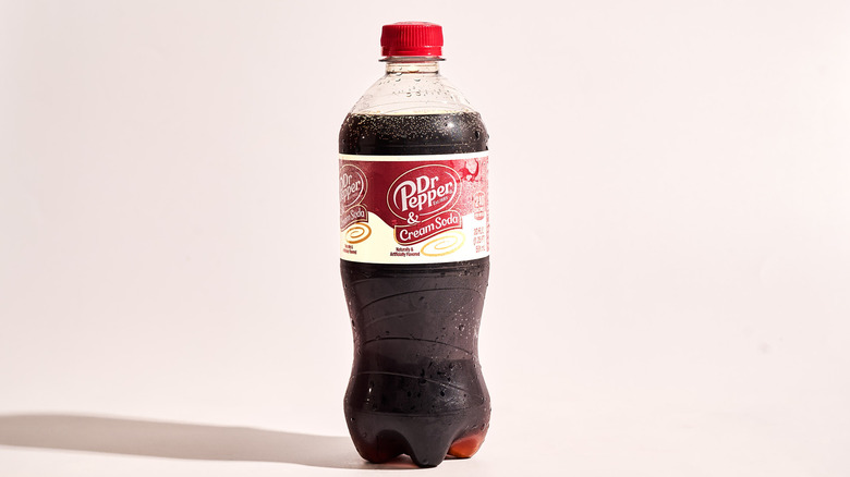 Dr. Pepper bottle on a table