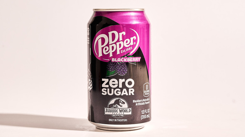 Can of Dr Pepper on a table