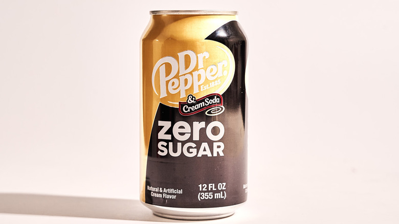 can of Dr. Pepper on a table