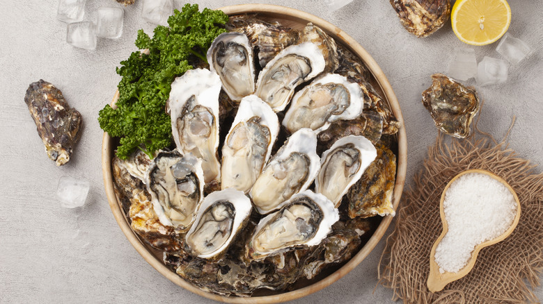 Oysters on the half shell