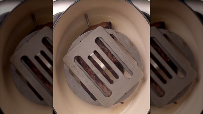 Chef's Press on steak