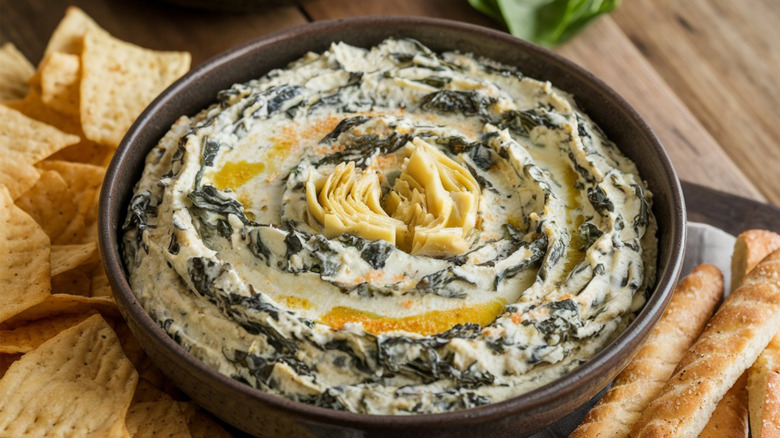 Classic spinach and artichoke dip
