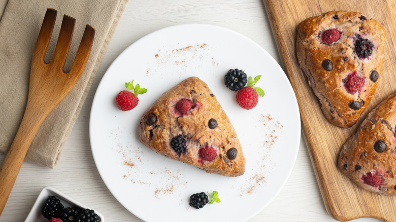 Fruit filled scones