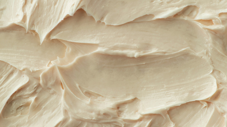 Close-up photo of cream cheese frosting