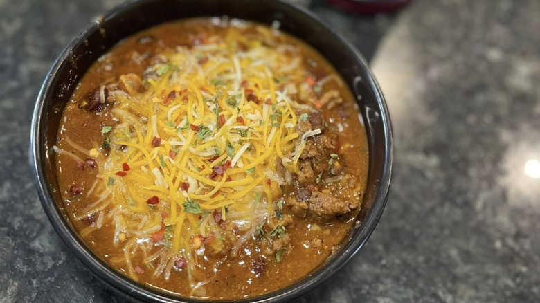 A bowl of Louisiana Creole chili