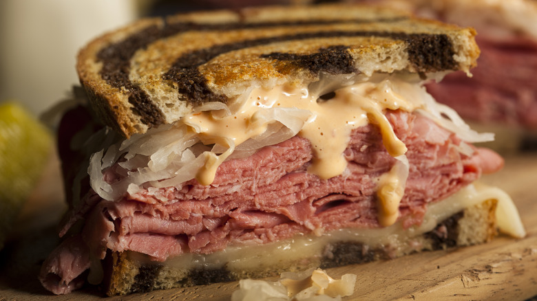 pastrami reuben sandwich 