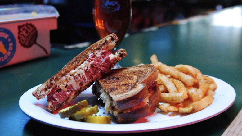 Crescent Moon Reuben Sandwich