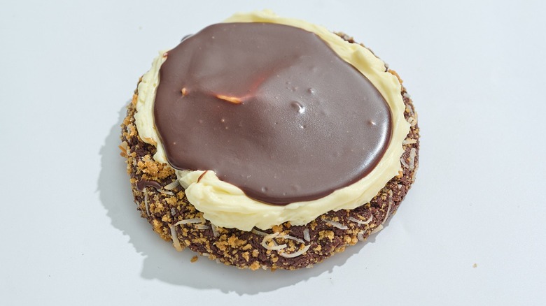 Nanaimo bar cookie on a table
