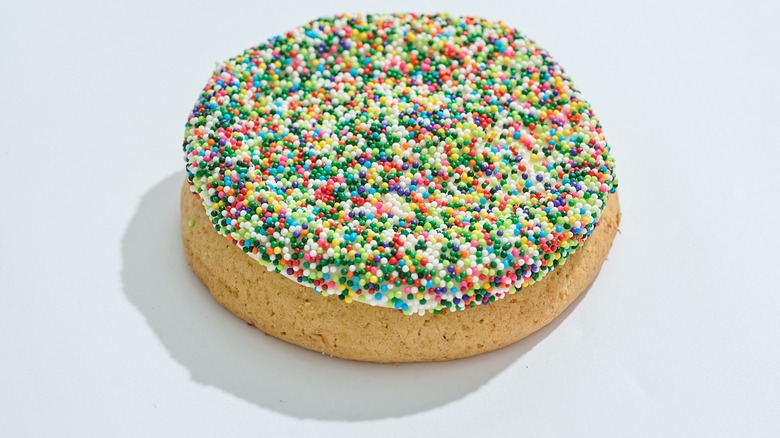 Dot cake cookie on a table